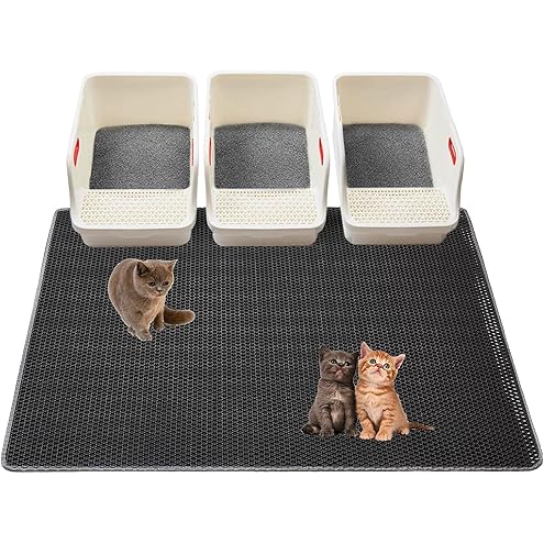 Drymate Cat Litter Box Mat, Litter Trapping Mat, Waterproof, Urine-Proof, Absorbent, Machine Washable, Soft on Paws, Contains Mess, Protects Floors, Kitten Supplies, Charcoal, 30x45 Jumbo XXL — image 14
