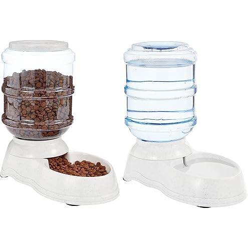 Automatic Cat Feeder and Water Dispenser in Set with Pet Food Bowl,Gravity Dog Waterer and Food Feeder for Small Medium Dog Cat Puppy Kitten Large Capacity(3.3L,Black) — image 12