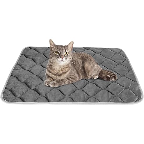 K&H PET PRODUCTS Self-Warming Cat Bed Pad, Self Heating Pad for Outdoor Cat Houses, Warming Mat for Indoor Pet Beds & Furniture, Reversible Blanket, Machine Washable - Small 21 X 17in Gray/ Black — image 13