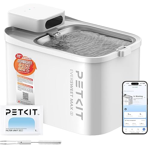 PETKIT Eversweet 3 Pro Cat Water Fountain with Wireless Pump, 1.6L/56oz Stainless Steel Pet Fountains for Cats Indoor, Automatic Water Dispenser Ultra Quiet, App Monitoring — image 13