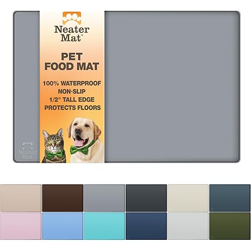 Reopet Waterproof Pet Feeding Mat, Non-Slip Silicone Placemats for Dog Cat Food and Water Bowl, High Raised Edges to Prevent Spills and Protect Floors — image 13