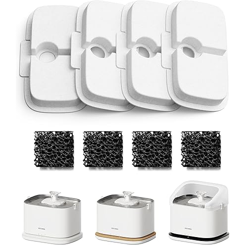 PETLIBRO 4 Packs Replacement Filters for Dockstream Cat Water Fountain PLWF105/PLWF115/PLWF005, 2 Months Set of Replacement Filters for Ultra Quiet Pet Water Fountain — image 13