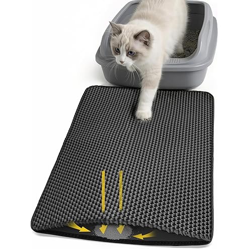 Double Layer Cat Litter Mat, 24x15 Inch Waterproof Litters Box Mat, Non-Slip Cat Mat for Litter Box — image 14