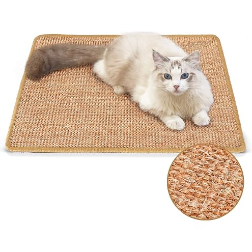 Neater Pets Jute Cat Litter Trapping Mat - Catches Spilled Litter Mess from Kitty Litter Box to Protect Floors, Soft on Cats Paws, Anti-Skid Backing, Easy to Clean, Beige, 24" x 36" — image 14