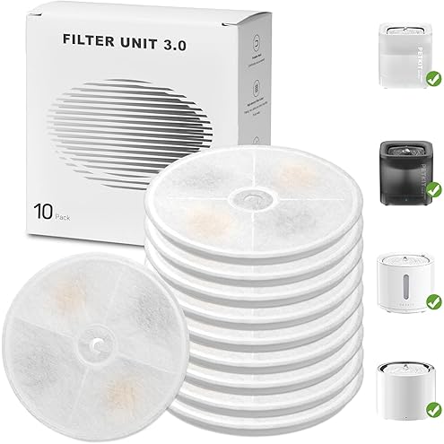 PETKIT Upgraded Filter Units 3.0 for PETKIT Pet Water Fountains Eversweet 2S/3/3 Pro,Eversweet Solo/Solo2/Solo SE & CYBERTAIL, Replacement Filters (5 pcs) — image 14
