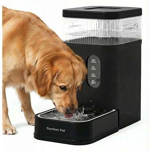 Heouvo 2.5 Gallon Automatic Dog Water Dispenser【Wide Mouth for Easy Hand-in Cleaning】【Removable Stainless Steel Bowl】, Gravity Refilling Large Capacity for Cats and Dogs, Multi-Pet Homes — image 14