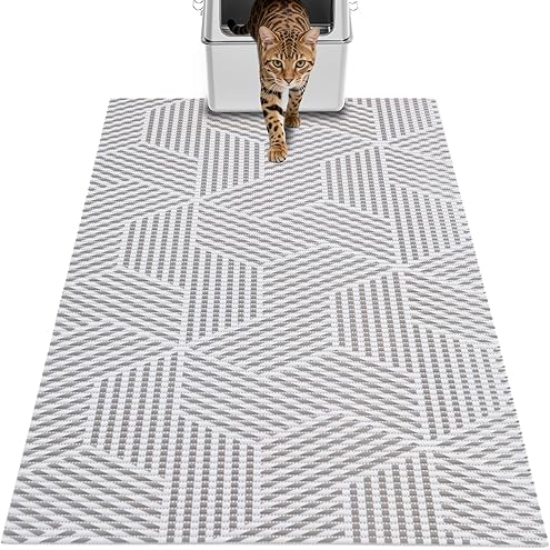 Drymate Cat Litter Box Mat, Litter Trapping Mat, Waterproof, Urine-Proof, Absorbent, Machine Washable, Soft on Paws, Contains Mess, Protects Floors, Kitten Supplies, Gray, 20x28 — image 14