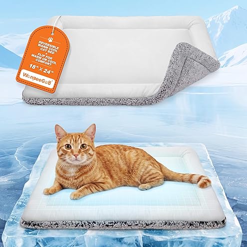 K&H PET PRODUCTS Self-Warming Cat Bed Pad, Self Heating Pad for Outdoor Cat Houses, Warming Mat for Indoor Pet Beds & Furniture, Reversible Blanket, Machine Washable - Small 21 X 17in Gray/ Black — image 14