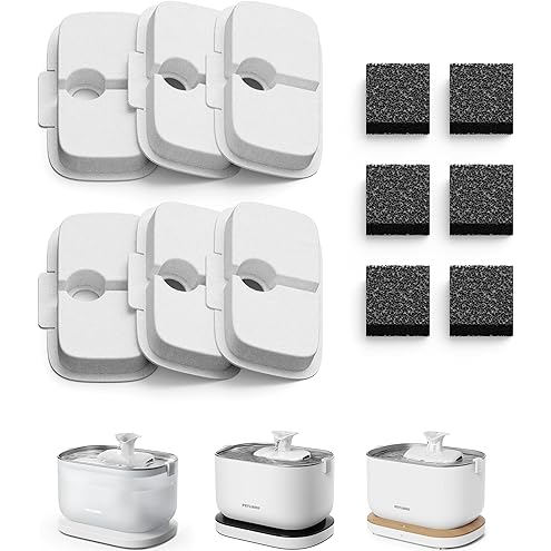 PETLIBRO 4 Packs Replacement Filters for Dockstream Cat Water Fountain PLWF105/PLWF115/PLWF005, 2 Months Set of Replacement Filters for Ultra Quiet Pet Water Fountain — image 14