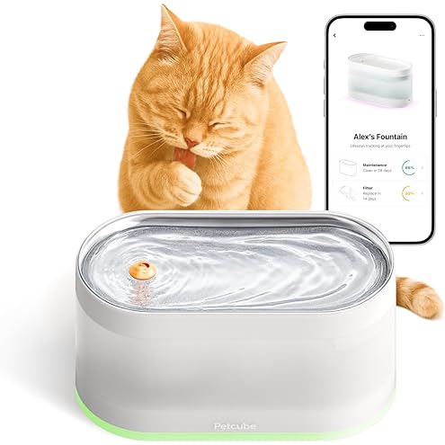 PETKIT Eversweet 3 Pro Cat Water Fountain with Wireless Pump, 1.6L/56oz Stainless Steel Pet Fountains for Cats Indoor, Automatic Water Dispenser Ultra Quiet, App Monitoring — image 15