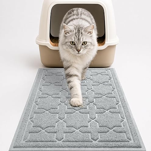 BOOMIBOO Cat Litter Mat Litter Box Mat，Litter Trapping Mat Premium Durable PVC Pad, 23 x 14 Inches, Easy to Clean，Non-Slip，Urine Waterproof — image 16